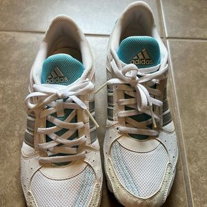 Adidas Women’s Blue and White Size 10 Tennis Athletic Shoes